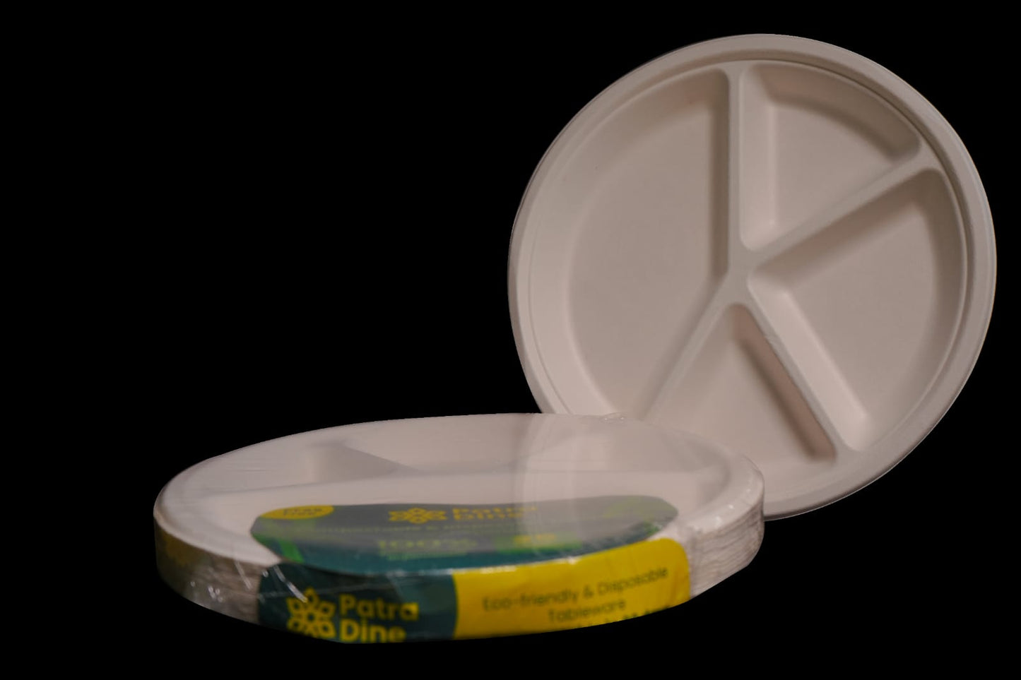 NEW PatraDine - 4 Compartments 11" Plates (25 / 50 / 500 Counts)