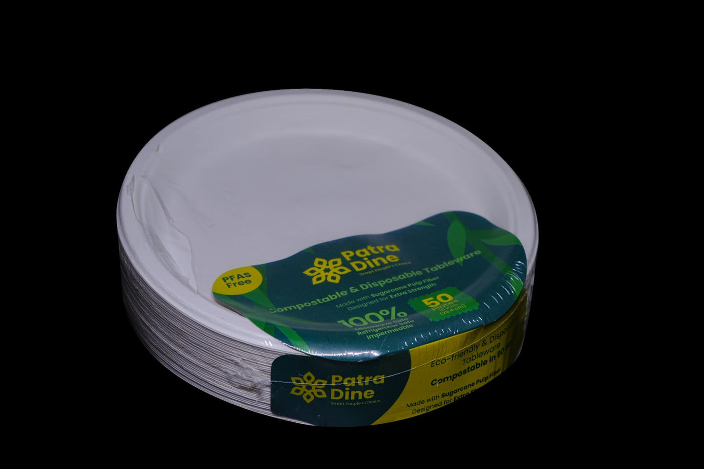 NEW PatraDine - 10" Plain Plates (50 / 500 Counts)