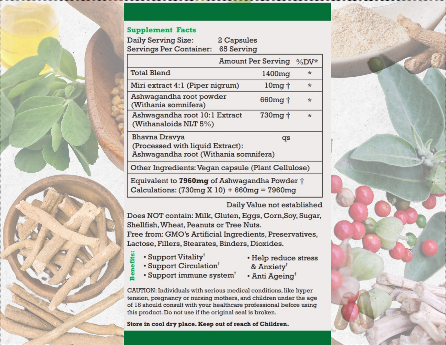 Ashwagandha 7960 mg